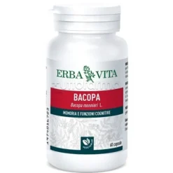 Erba Vita Bacopa Integratore per Memoria e Concentrazione 60 Capsule