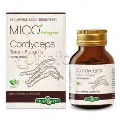 Erba Vita Mico Integra Cordyceps Integratore Alimentare Ricostituente 60 Capsule