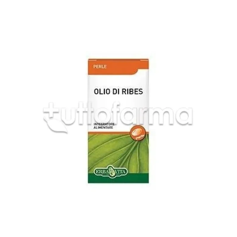 Erba Vita Olio di Ribes Integratore per il Colesterolo 60 Perle