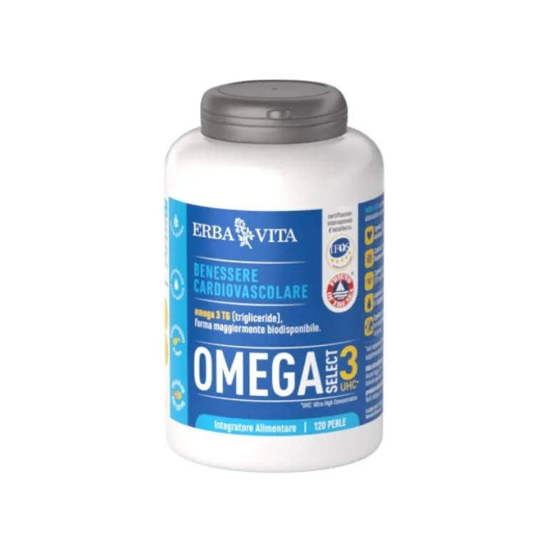 Erba Vita Omega Select 3 Integratore Colesterolo e Trigliceridi 120 Perle