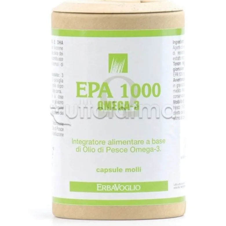 Erbavoglio Epa 1000 Integratore Omega 3 60 Perle