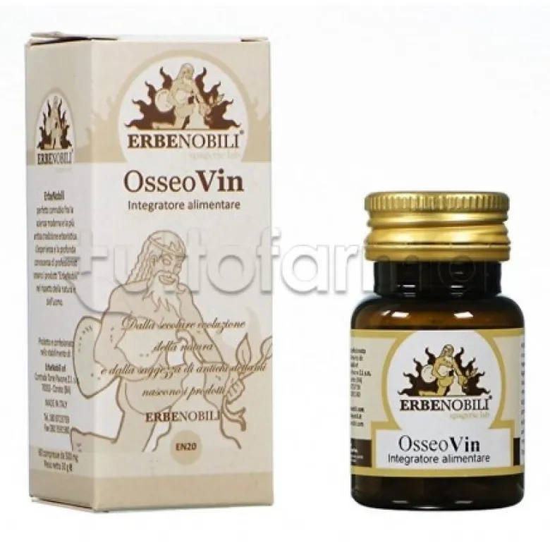 Erbenobili Osseovin Integratore per Ossa 60 Compresse