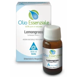 Erboristeria Magentina Lemongrass Olio Essenziale Alimentare per Aromatizzare e Allontanare Insetti 10ml