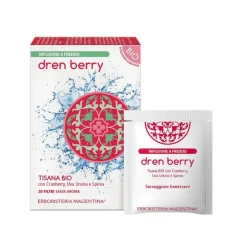 Erboristeria Magentina Tisana Fredda Bio Dren drenante 20 filtri per drenaggio e benessere vie urinarie