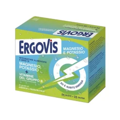 Ergovis Magnesio Potassio e Vitamine B con Zucchero 24 Bustine