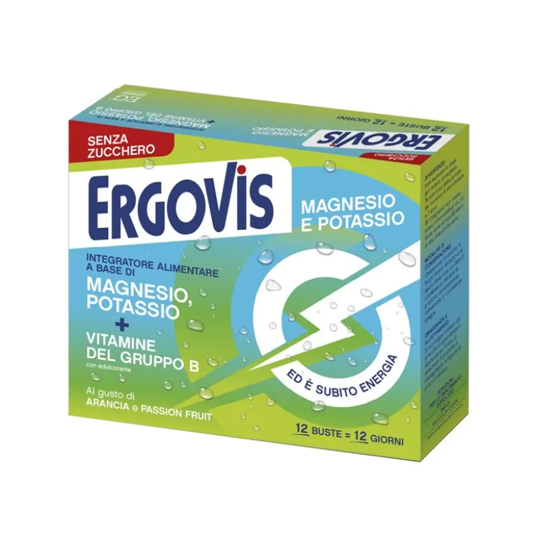 Ergovis Mg+k Vitamine B per Energia 12 Buste