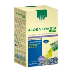 ESI Aloe Vera Succo +Forte con Mirtillo Pocket Drink 24 Bustine