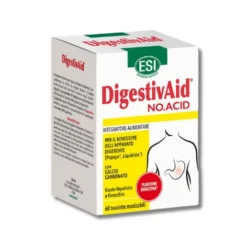 ESI DigestivAid No Acid Integratore Naturale per la Digestione 60 Tavolette Masticabili