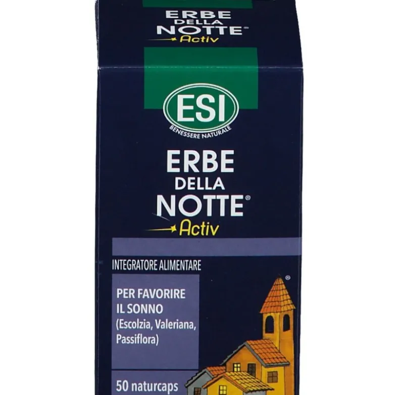 Esi Erbe Della Notte Activ Integratore Sonno Tranquillo 50 Capsule