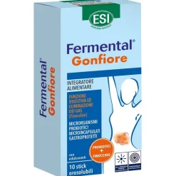 ESI Fermental Gonfiore Integratore per Intestino 10 Stick Gusto Finocchio