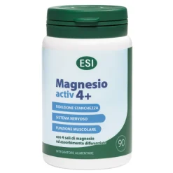 Esi Magnesio Activ 4+ Integratore 4 Sali di Magnesio 90 Ovalette