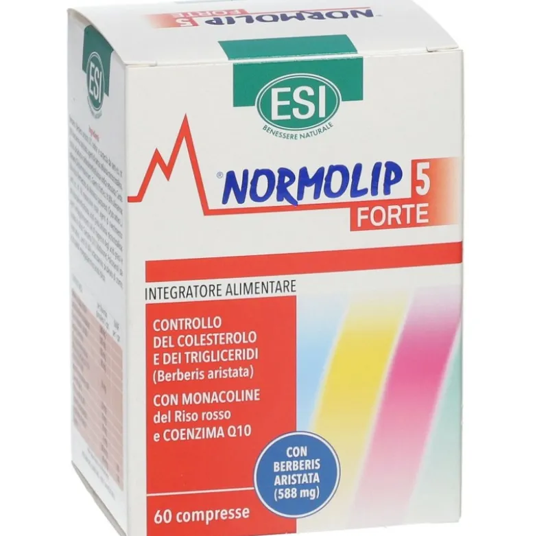Esi Normolip 5 Forte Integratore per Colesterolo e Trigliceridi 60 Compresse