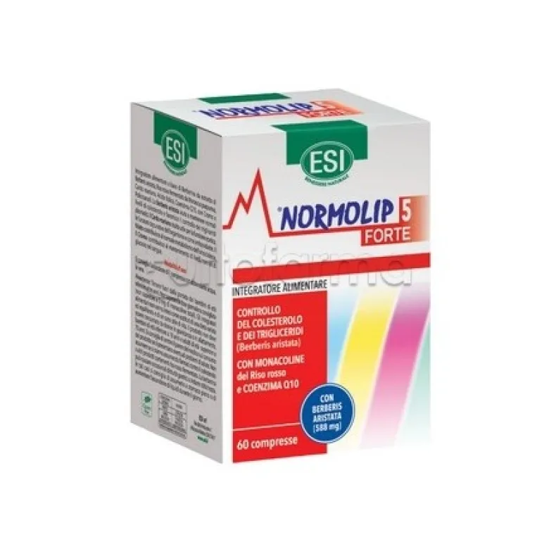 Esi Normolip 5 Forte Integratore per Colesterolo e Trigliceridi 60 Compresse