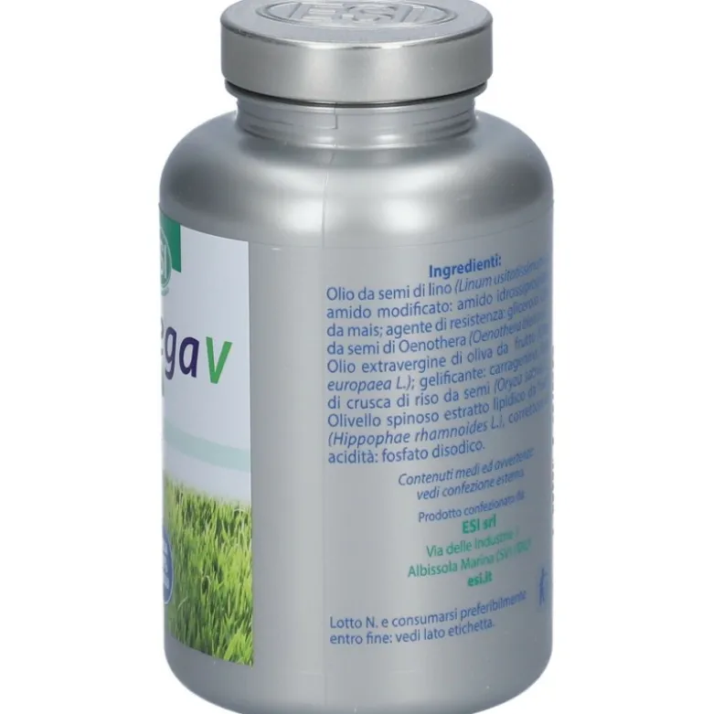 Esi Omega V Vegan Integratore Acidi Grassi 120 Perle Vegetali
