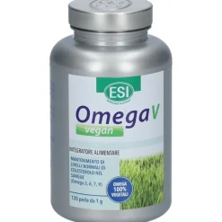 Esi Omega V Vegan Integratore Acidi Grassi 120 Perle Vegetali