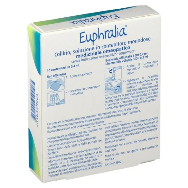 Euphralia Collirio Omeopatico 10 Flaconcini Monodosi