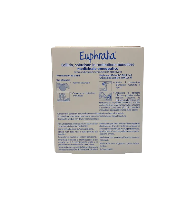 Euphralia Collirio Omeopatico 10 Flaconcini Monodosi