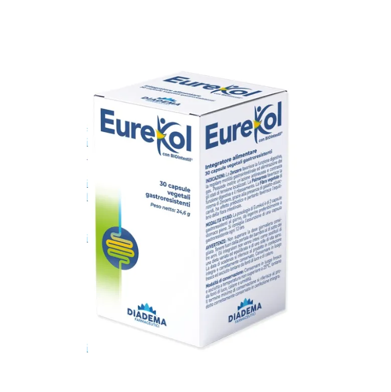 Eurekol Integratore per Intestino ed Eliminazione dei Gas 30 Capsule