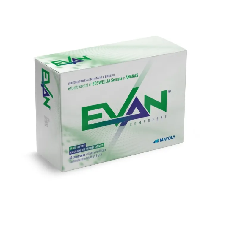 Evan Integratore Antinfiammatorio e Drenante Naturale 60 Compresse