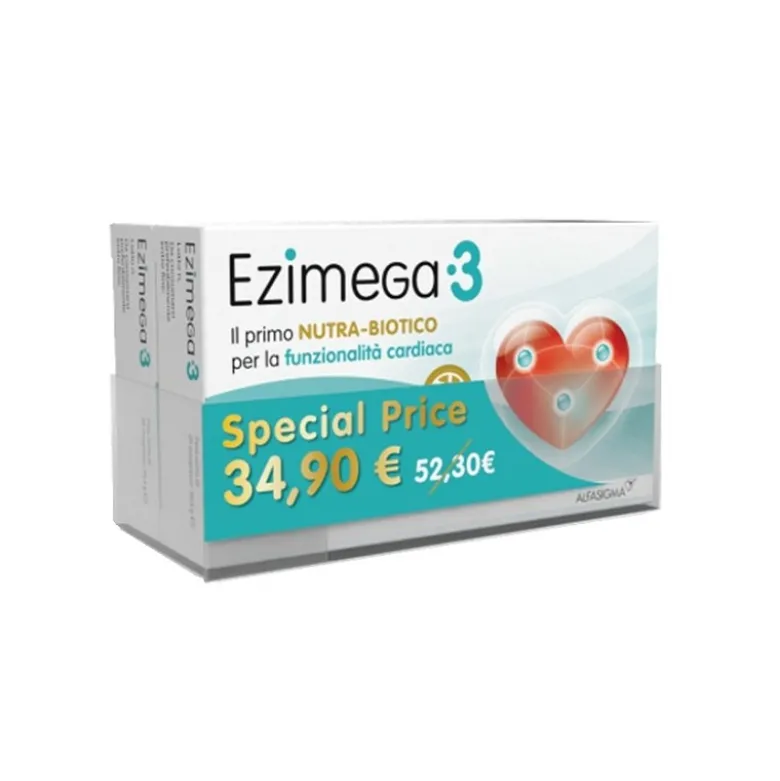 Ezimega3 Integratore per il Colesterolo 2 Confezioni da 20 Compresse