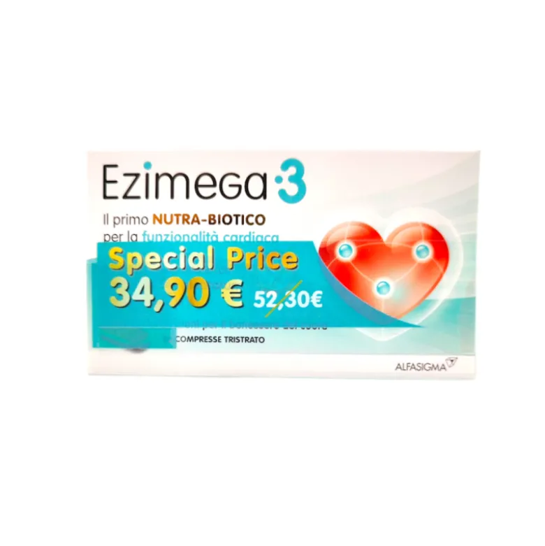 Ezimega3 Integratore per il Colesterolo 2 Confezioni da 20 Compresse