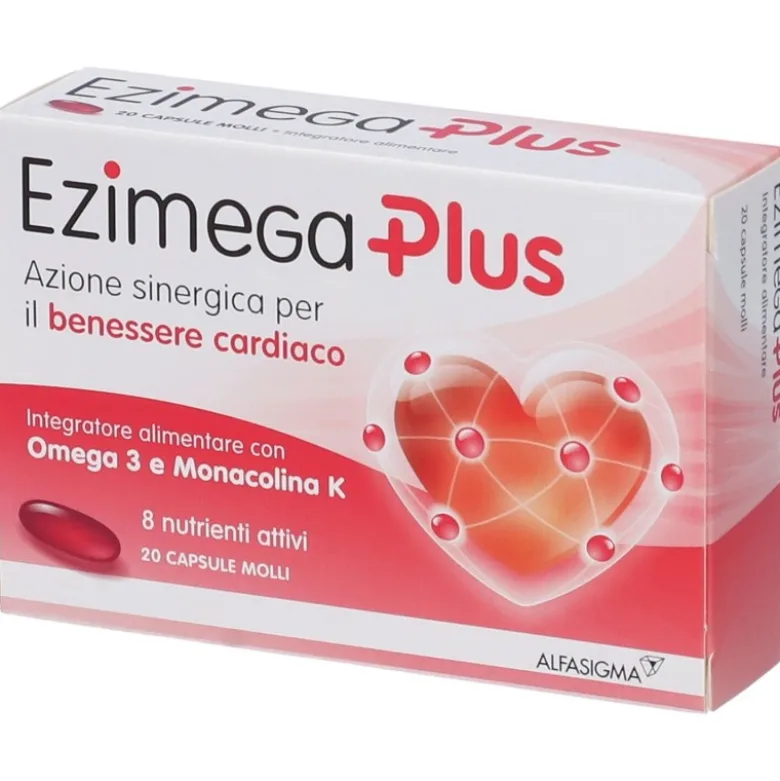 Ezimega Plus Integratore per Colesterolo 20 Capsule