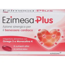 Ezimega Plus Integratore per Colesterolo 20 Capsule