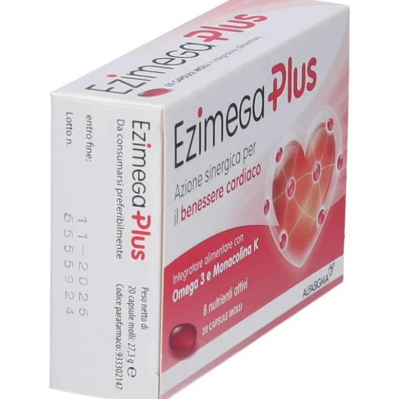 Ezimega Plus Integratore per Colesterolo 20 Capsule