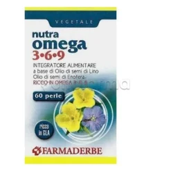 Farmaderbe Omega 3-6-9 Integratore per il Benessere dell'Organismo 60 Perle