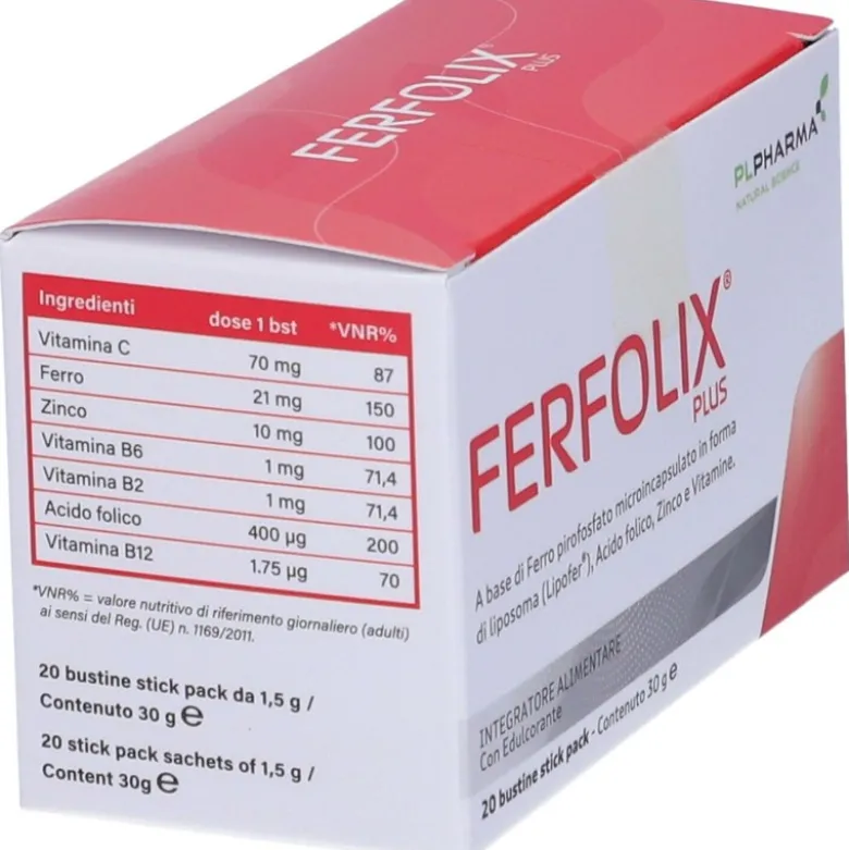 Ferfolix Plus Integratore per Gravidanza 20 Bustine