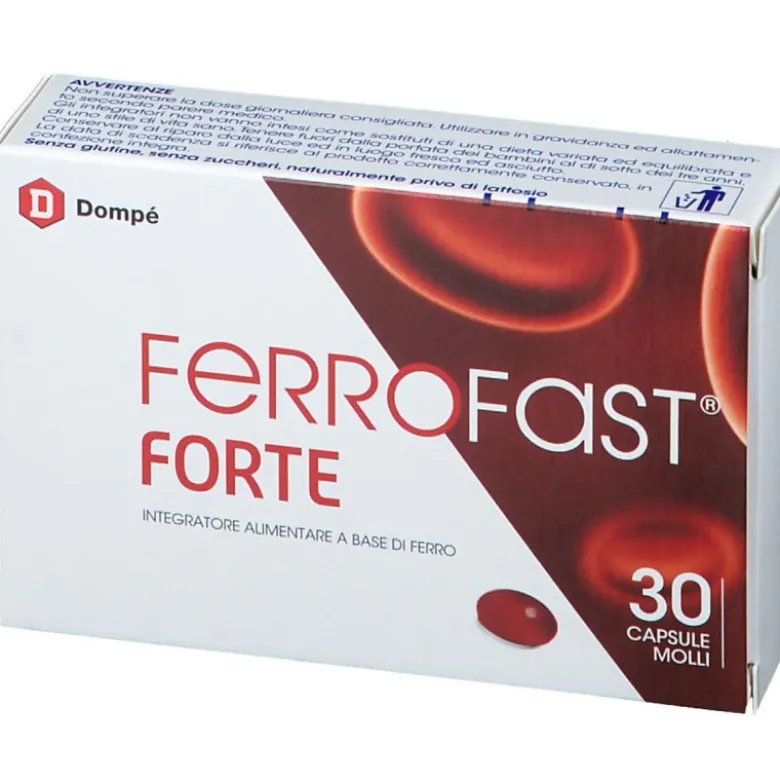 Ferrofast Forte Integratore Ferro Liposomiale 30 Capsule Molli