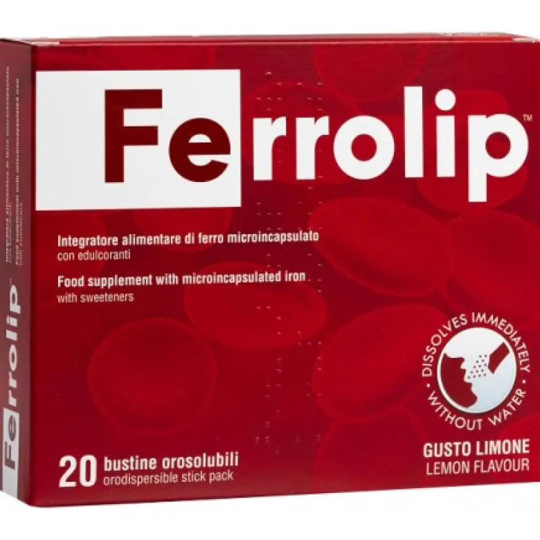 Ferrolip Integratore di Ferro 20 Bustine Orosolubili