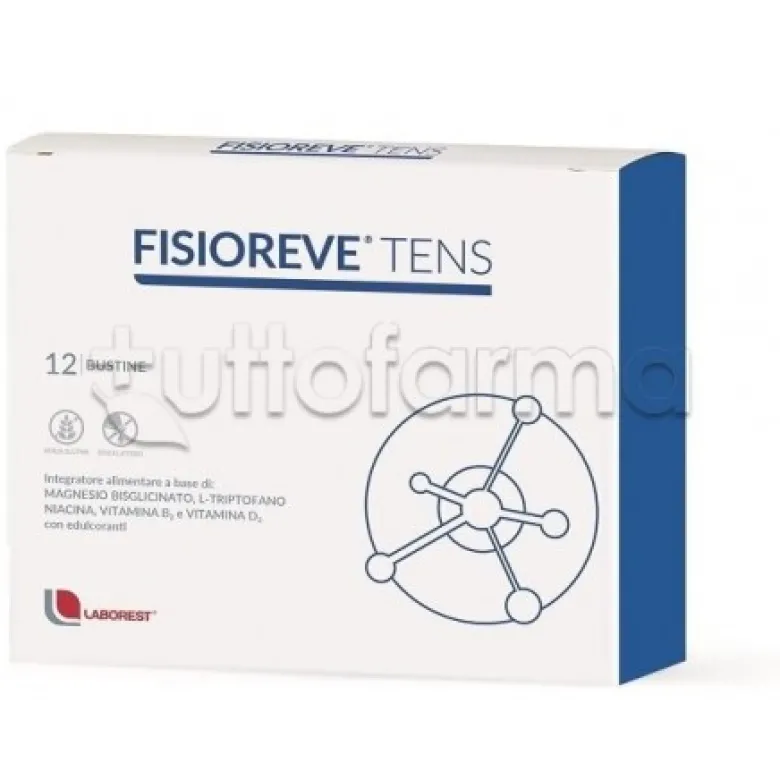 Fisioreve Tens Integratore per Stress e Stanchezza 12 Bustine