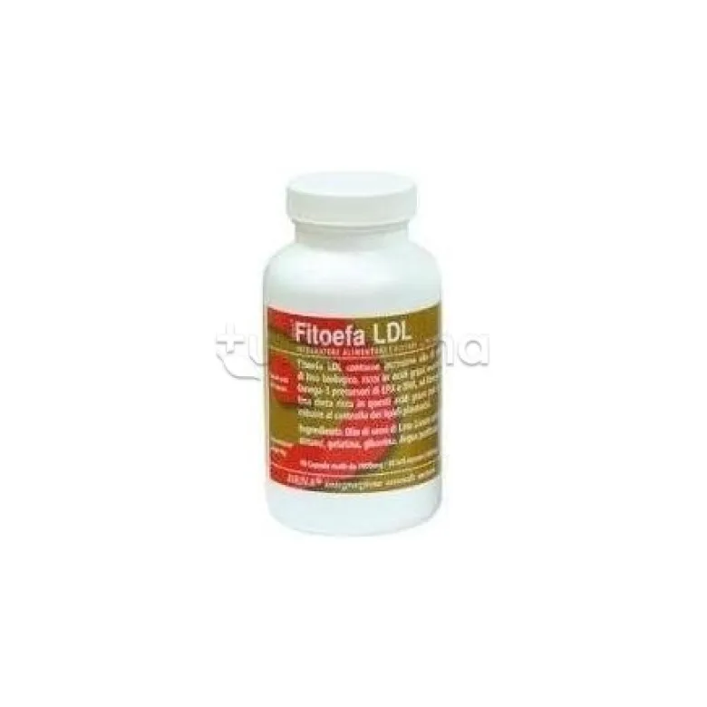 Fitoefa LDL Semi di Lino Integratore per Colesterolo 90 Capsule