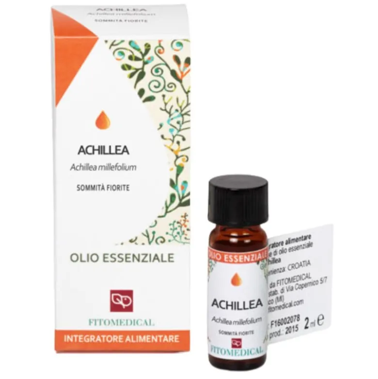 Fitomedical Achillea Olio Essenziale per Digestione e Ciclo 2ml