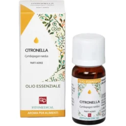 Fitomedical Citronella Olio Essenziale per Repellente e rilassamento 10 Ml