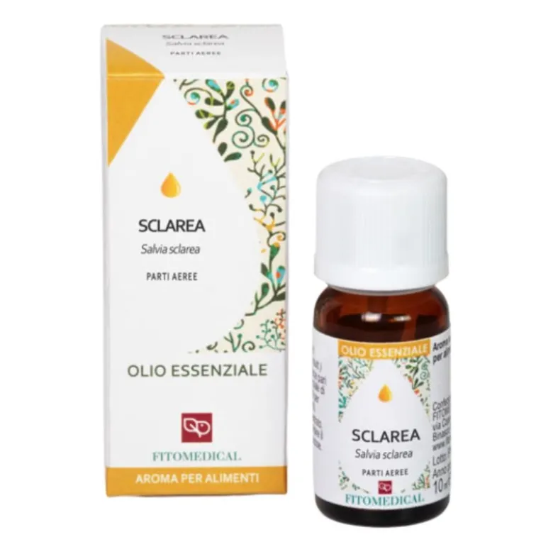 Fitomedical Sclarea Olio Essenziale per Rilassamento e ciclo 10 Ml