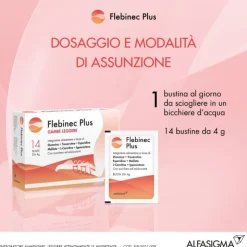 Flebinec Plus Integratore per Gambe e Microcircolo 14 Bustine