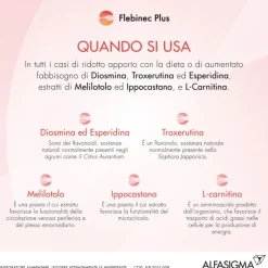 Flebinec Plus Integratore per Gambe e Microcircolo 14 Bustine