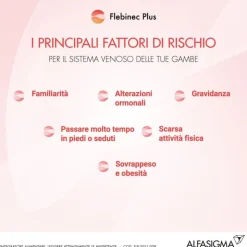 Flebinec Plus Integratore per Gambe e Microcircolo 14 Bustine