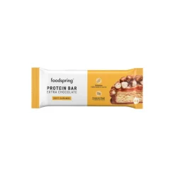 Foodspring Barretta Proteica Extra Cioccolato per Recupero Muscolare Gusto Caramello 45g
