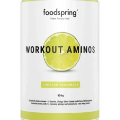 Foodspring Workout Aminos Integratore per Allenamento Gusto Limone 400g