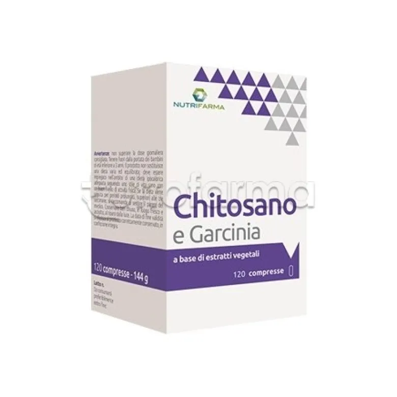 Garcinia Chitosano per Controllo del Peso 120 Compresse