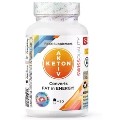 Geberich Keton Aktiv Integratore per Bruciare Grassi 30 Capsule