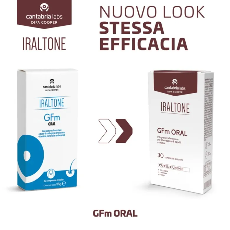 GFm Oral Iraltone Integratoreper Caduta Capelli 30 Compresse