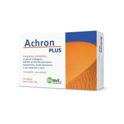 Gowell Achron Plus Integratore Collagene e Astaxantina 30 Capsule
