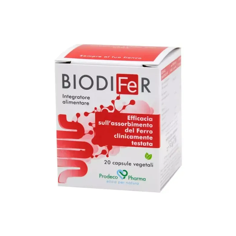 Gse Biodifer Integratore di Ferro Vitamine 20 Capsule