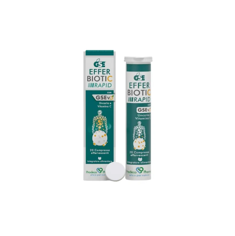 GSE Efferbiotic Rapid Integratore per il Raffreddore 20 Compresse Effervescenti