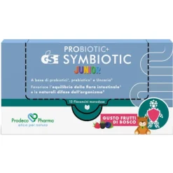 GSE Probiotic + Symbiotic Junior per Equilibrio Intestinale e Difese Immunitarie 15 Flaconcini