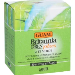 Guam Britannia Dren Plus Integratore Drenante Tè Verde 30 Bustine